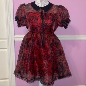 Alice In Wonderland madness returns social collision Lolita dress goth gothic